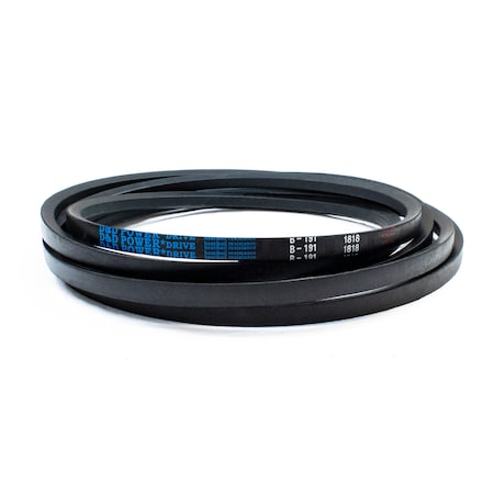 D&D B191 Classical V-Belt, 194 in Outside Length, 21/32 in Top Width, 1 Ribs B191